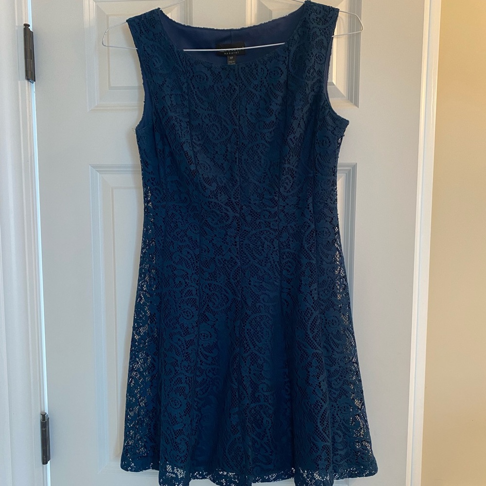 Navy blue lace dress